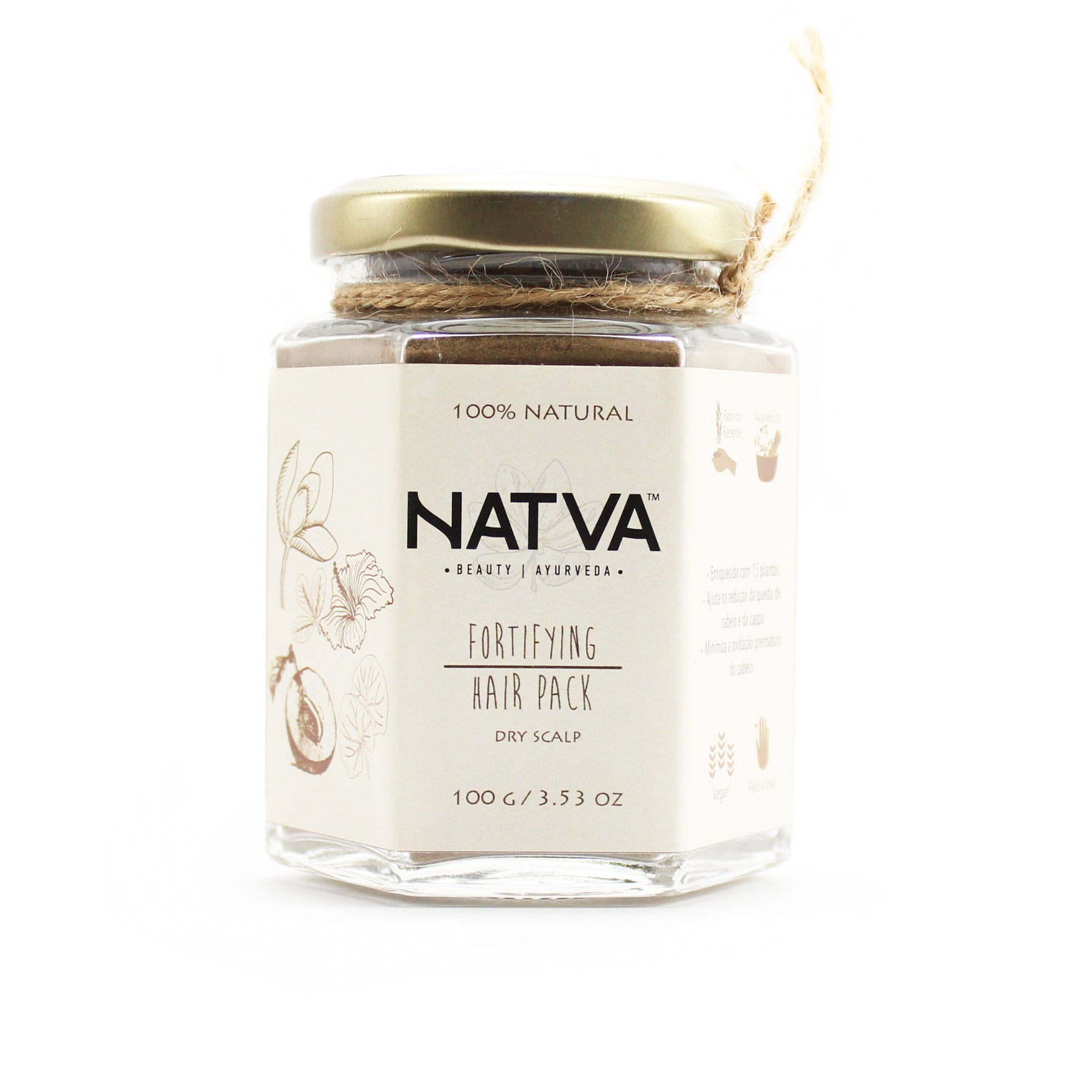 Masque Ayurvédique Fortifiant pour Cheveux Normaux à Secs