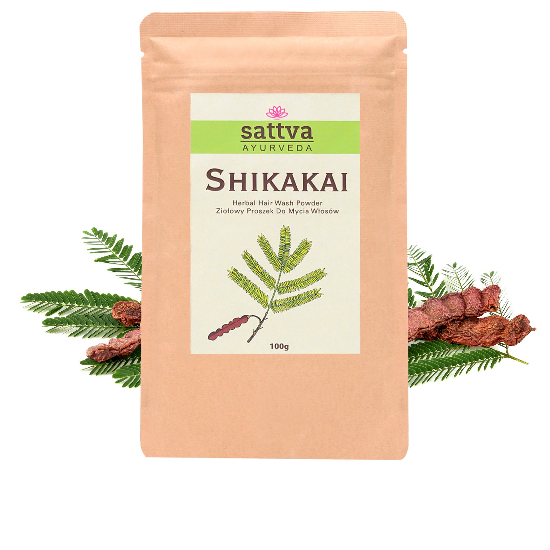 Lavage Capillaire Herbal de Shikakai en Poudre