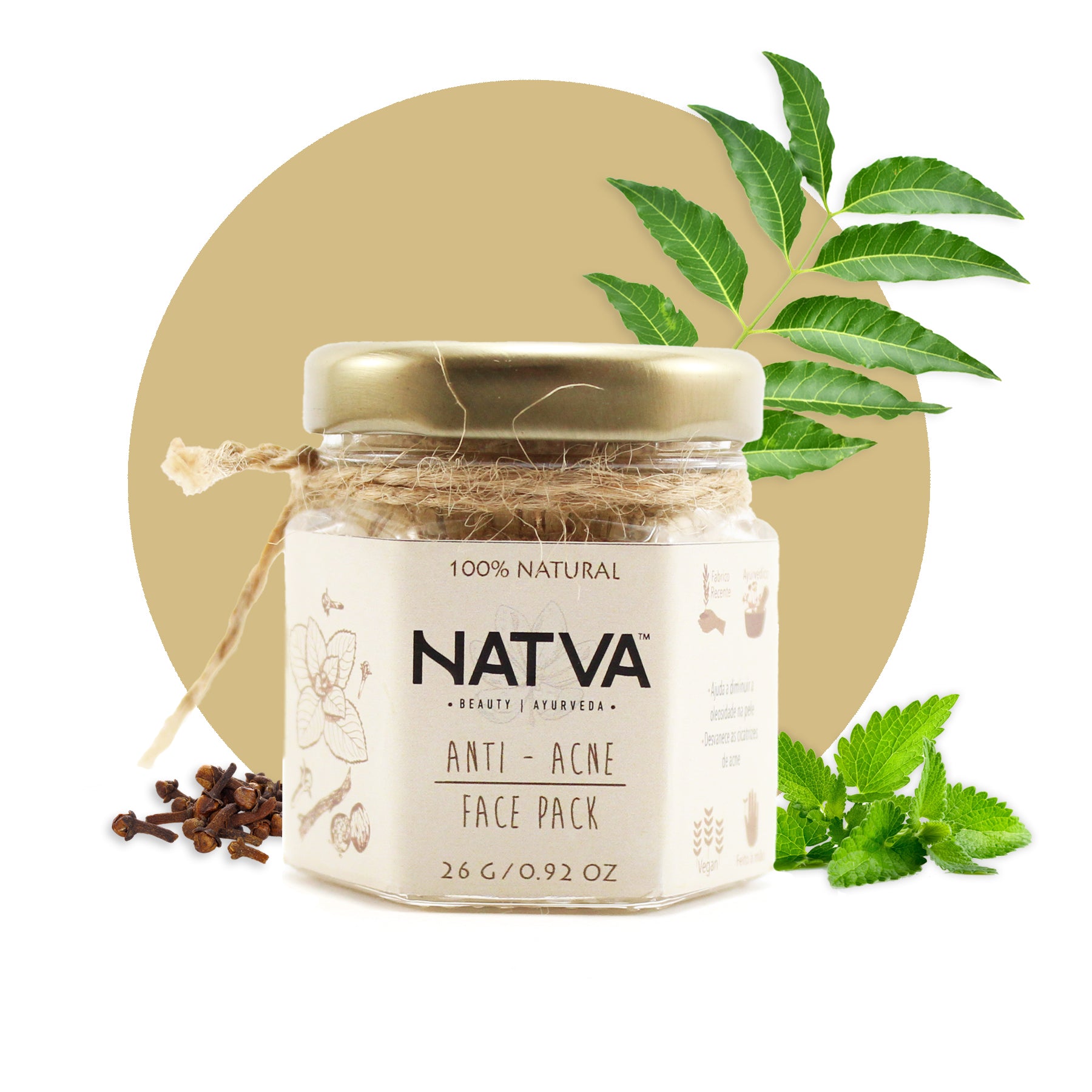 Máscara Facial Ayurvédica Antiacne