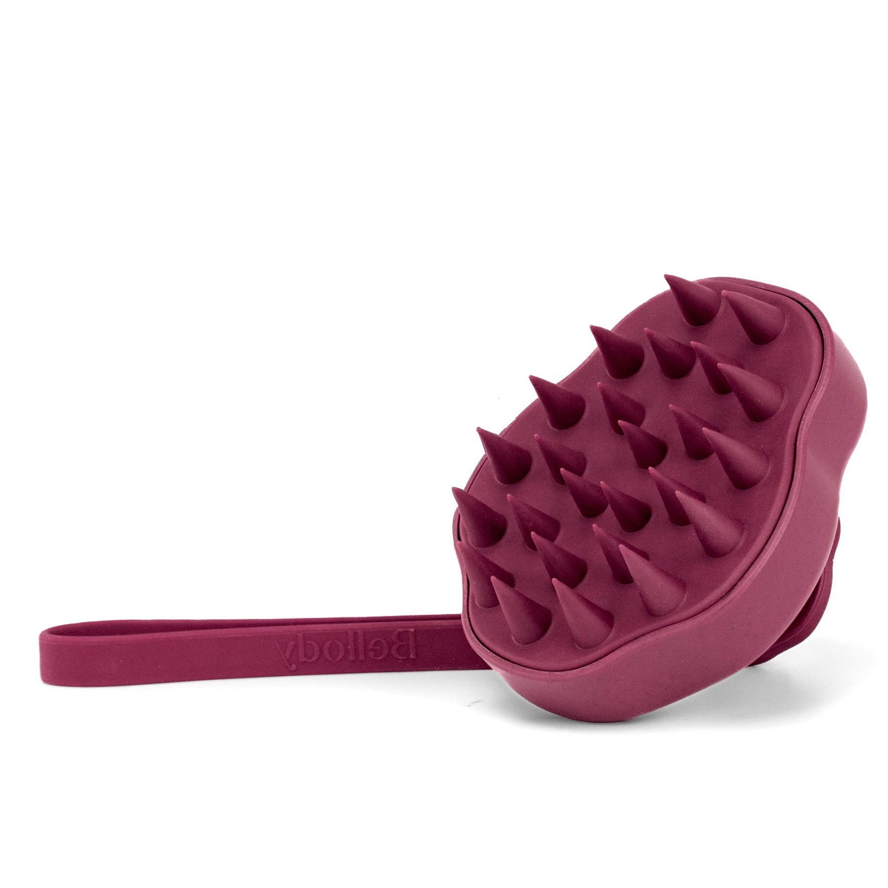 Cepillo de Masaje Cuero Cabelludo Rojo Burdeos