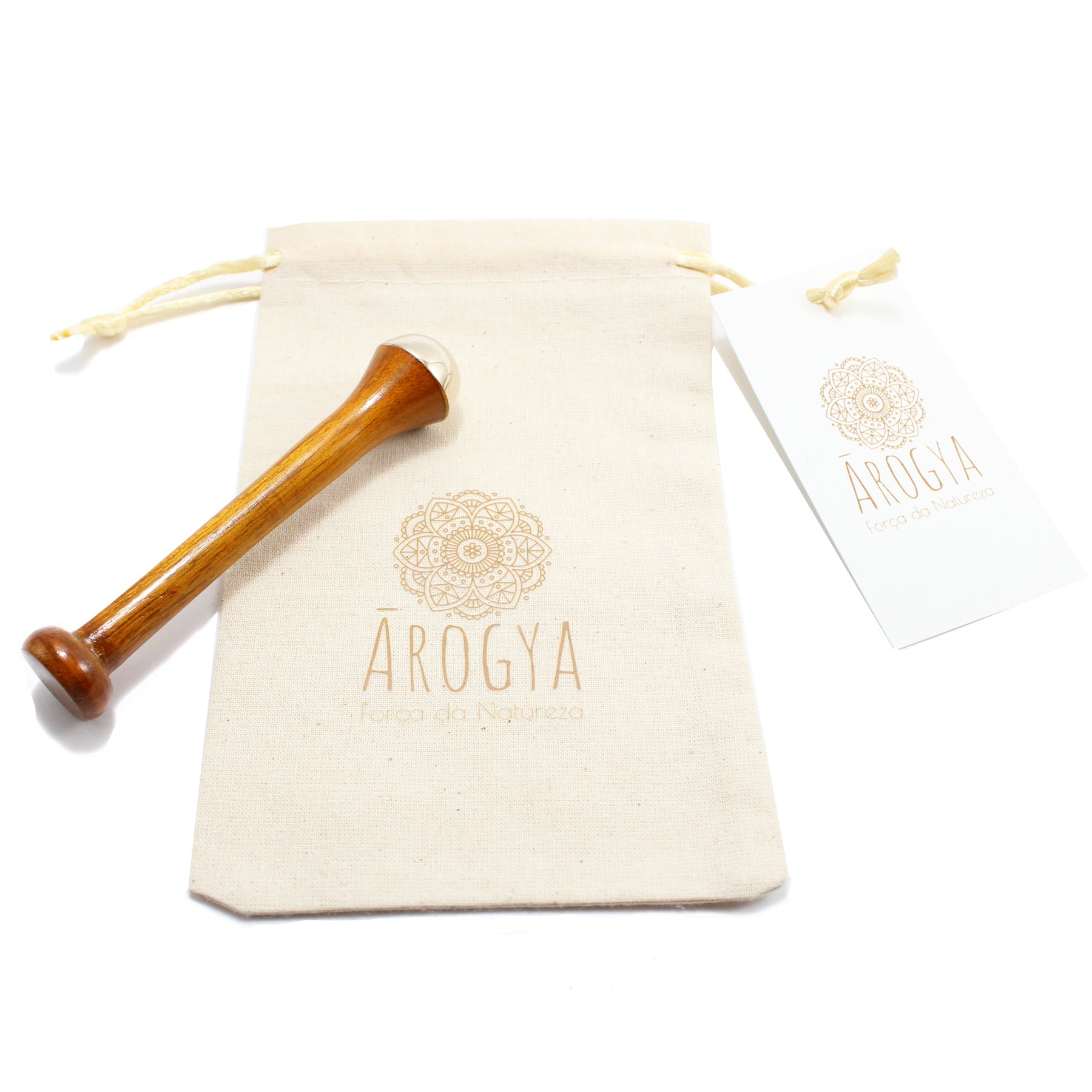 Coffret presente Kansa Gua Sha em forma de B e Varinha Marma Fina
