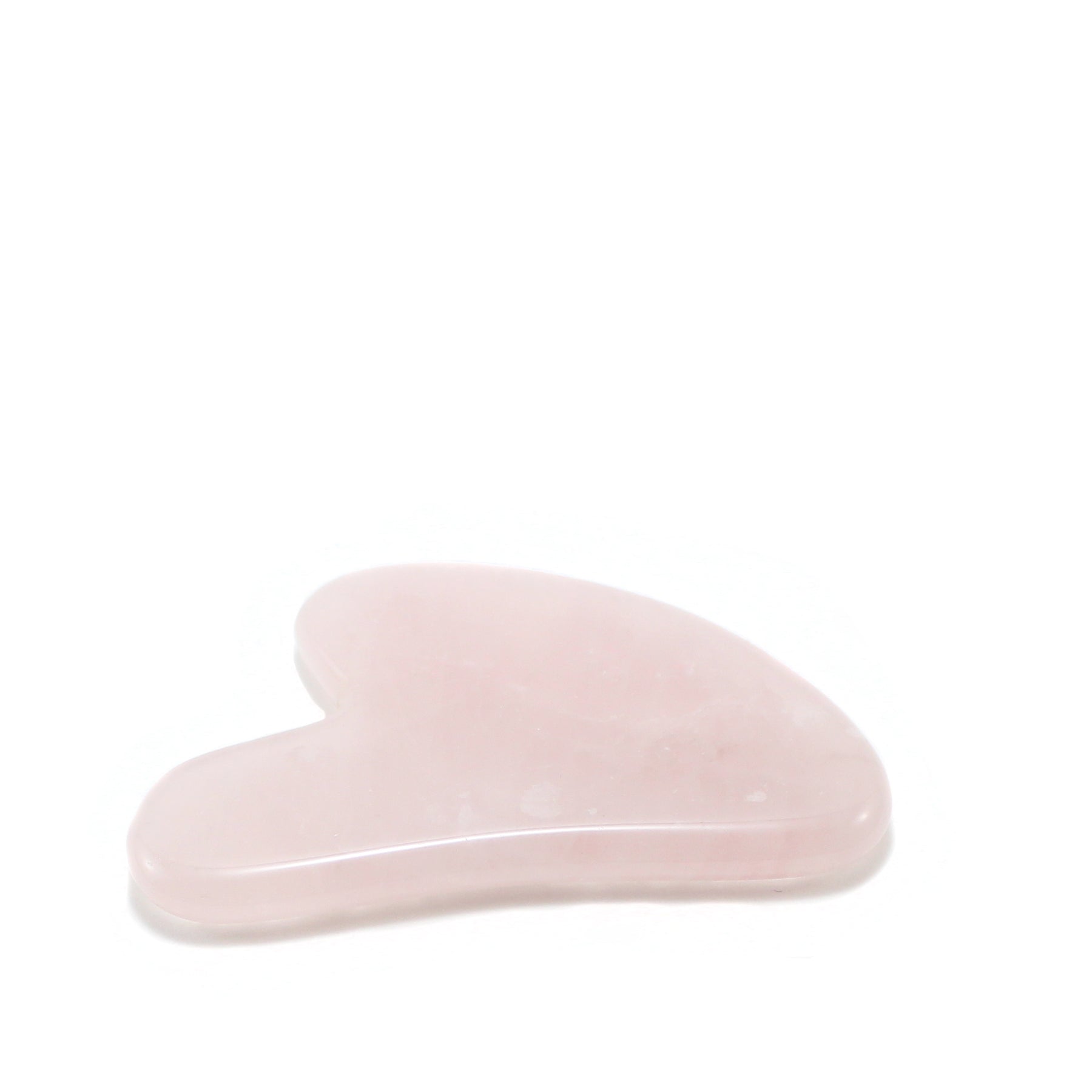 Gua Sha di Quarzo Rosa Naturale a forma di Cuore