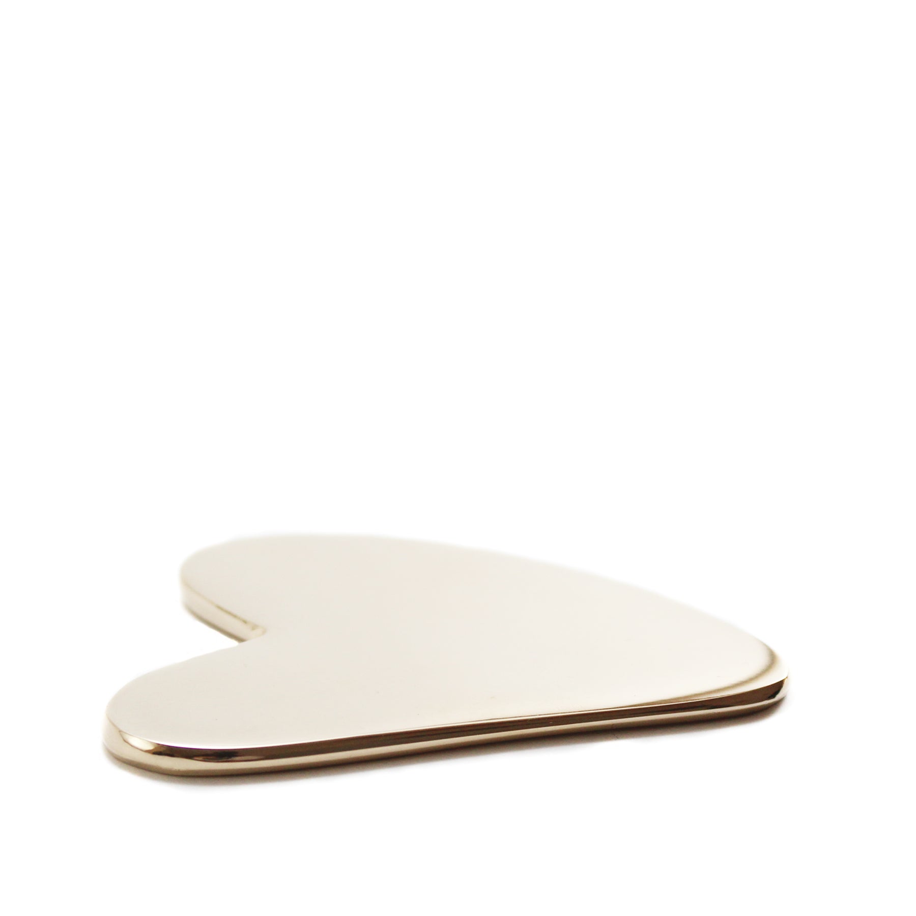 Kansa Gua Sha Ayurvédico en forma de Corazón