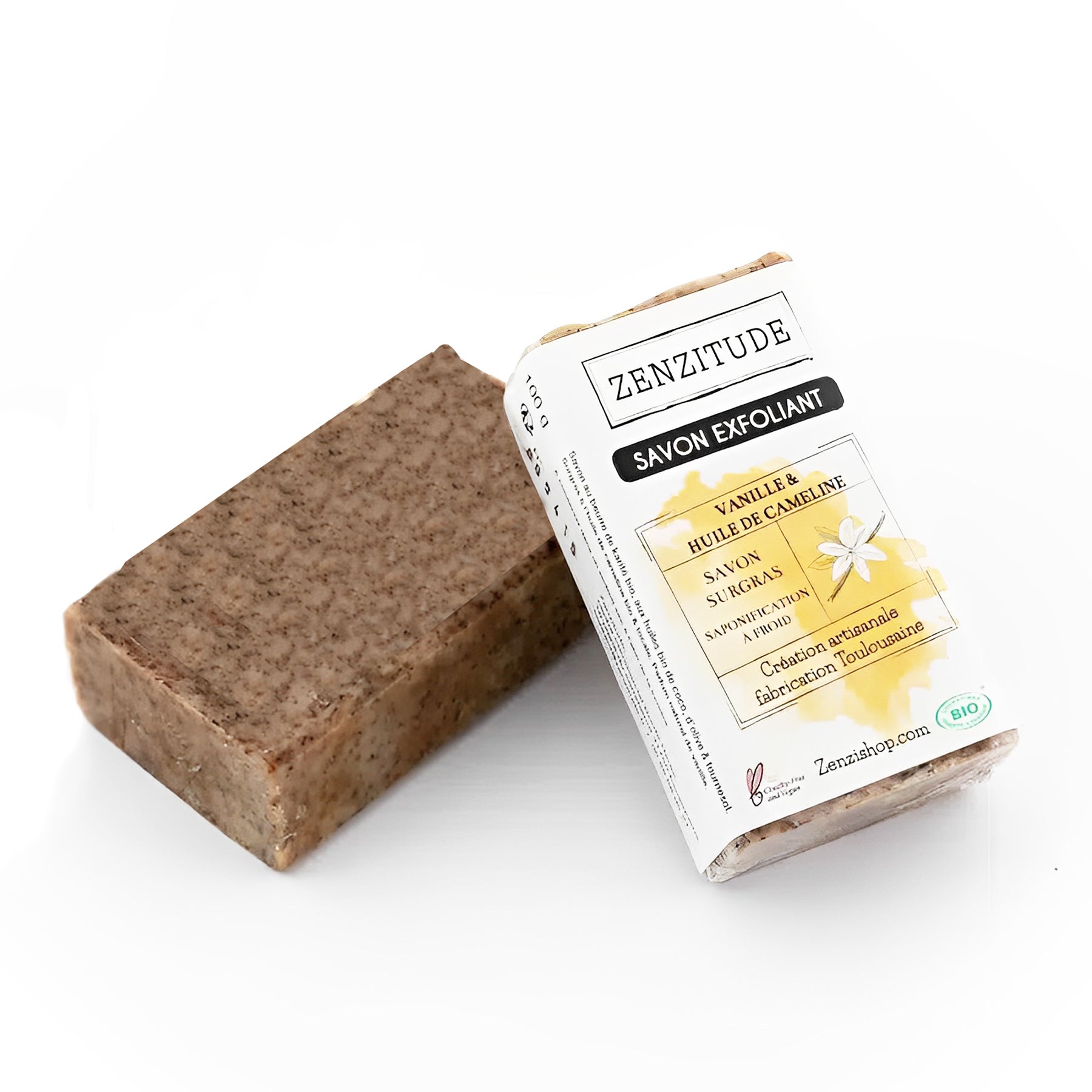 Sapone Esfoliante Bio alla Camelia e Vaniglia