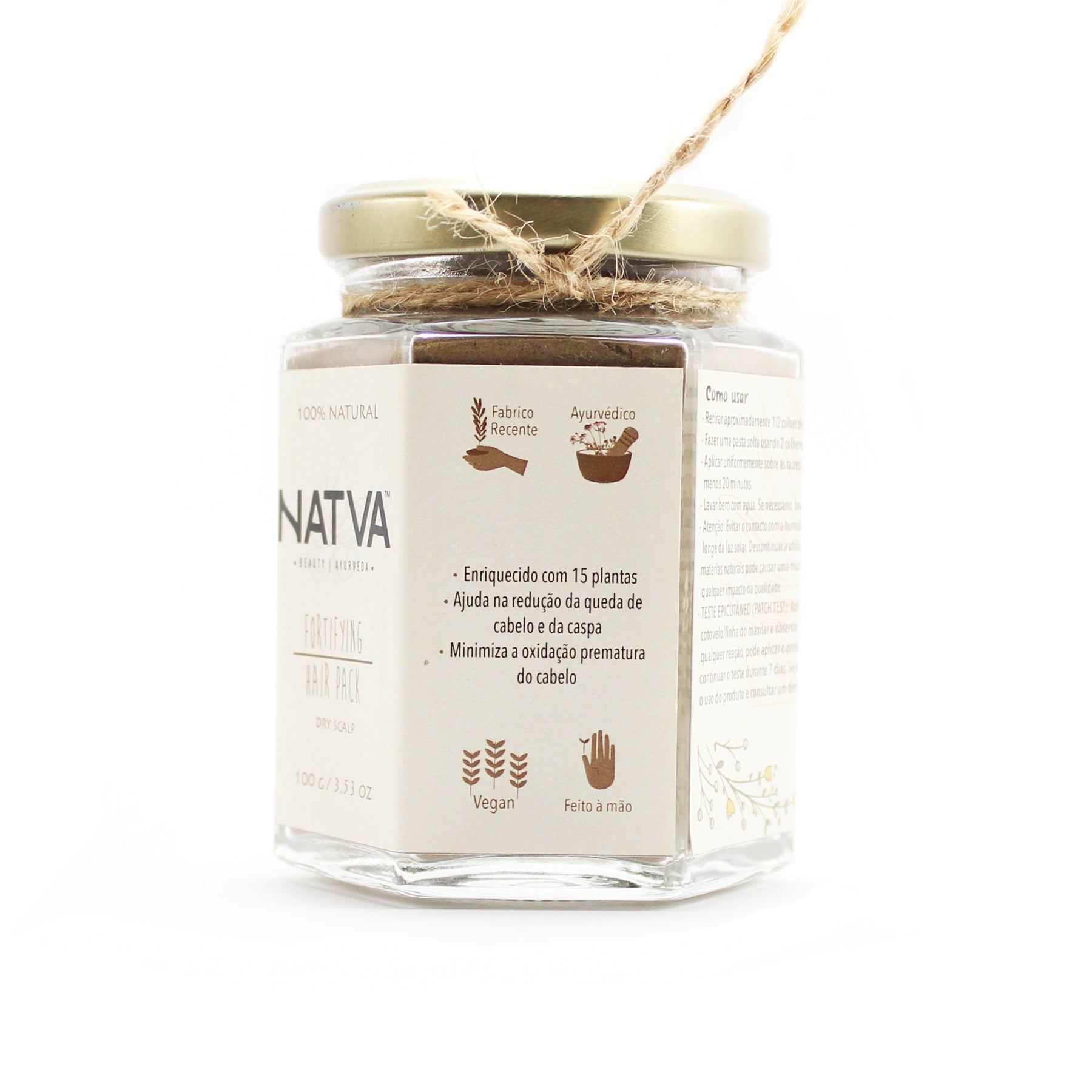 Masque Ayurvédique Fortifiant pour Cheveux Normaux à Secs