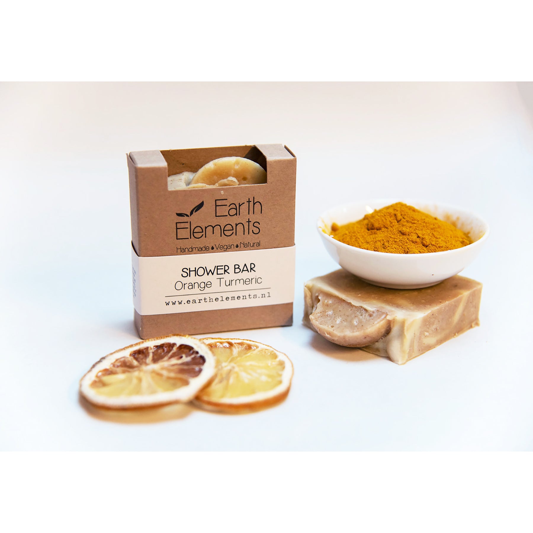 Natural Handmade Orange and Turmeric Soap