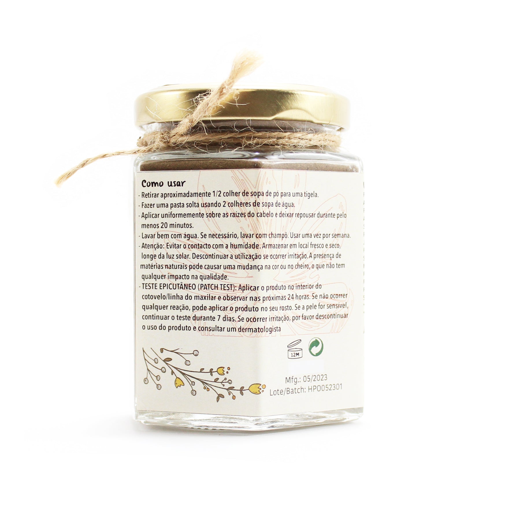 Masque Ayurvédique Renforçant pour Cheveux Normaux à Gras