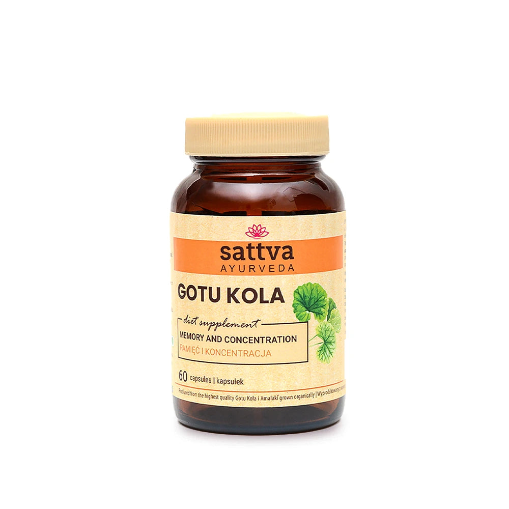 60 Cápsulas Biológicas de Gotu Kola com extrato padronizado de Centella asiatica para apoio à memória