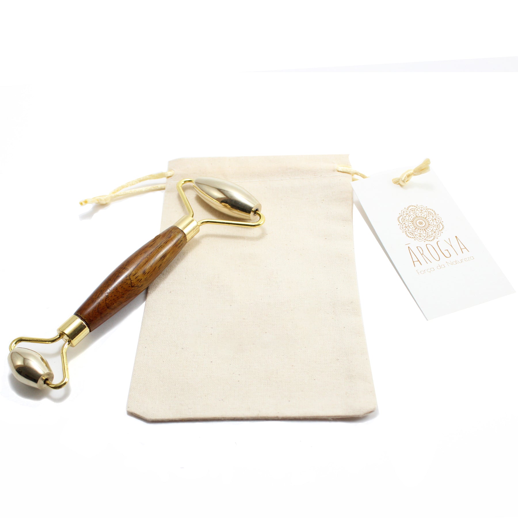Masseur Facial Ayurvédique Kansa avec Rouleaux Doubles
