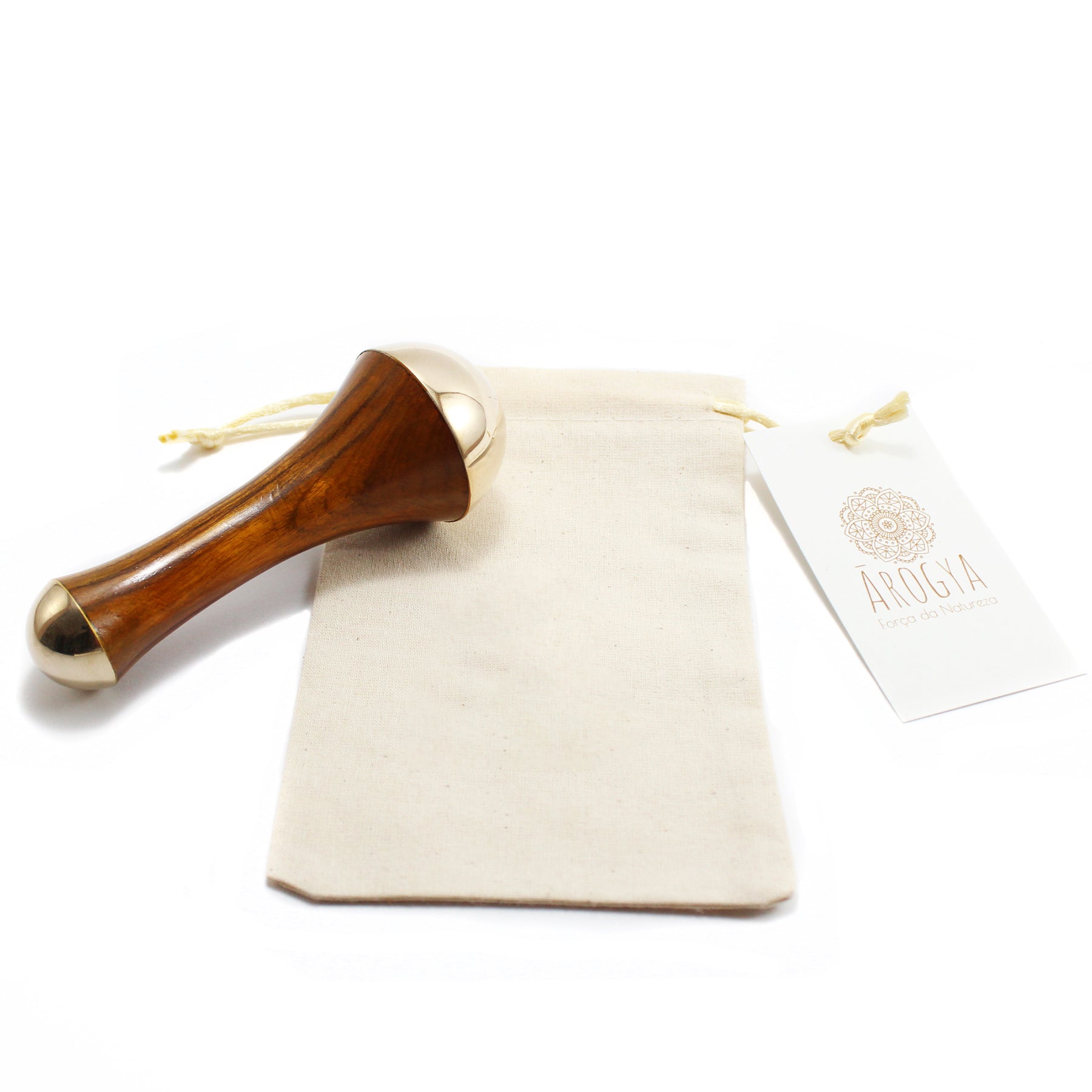 Kansa Wand Ayurvédique 2 en 1 pour Visage et Corps