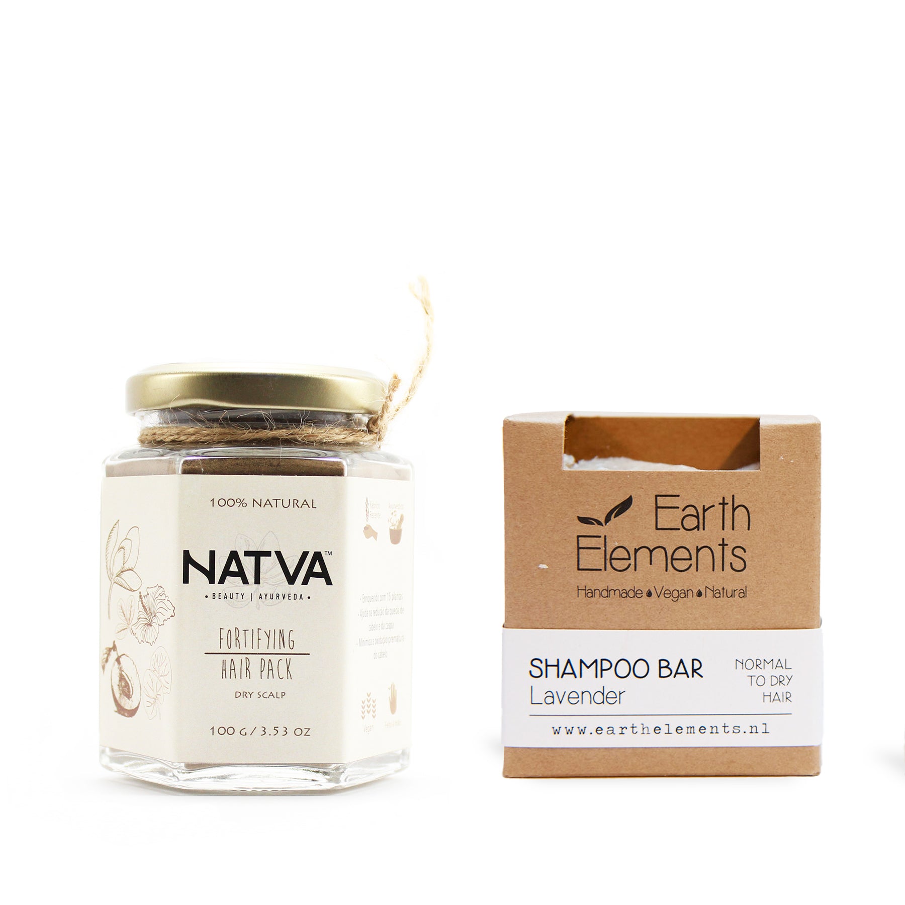 Cofanetto regalo Maschera rinforzante e Shampoo solido alla lavanda per capelli secchi