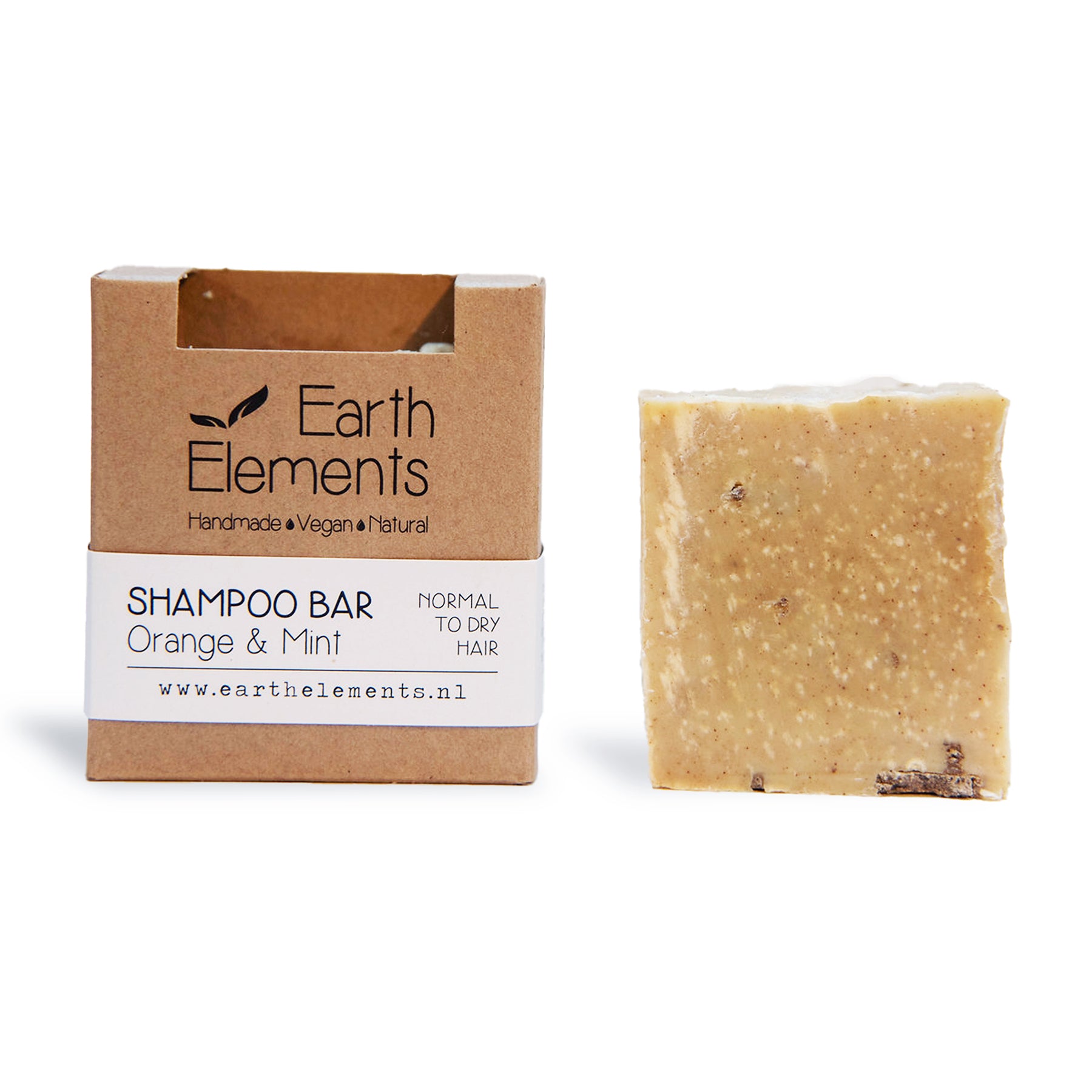 Shampoo Solido Naturale Arancia e Menta fatto a mano