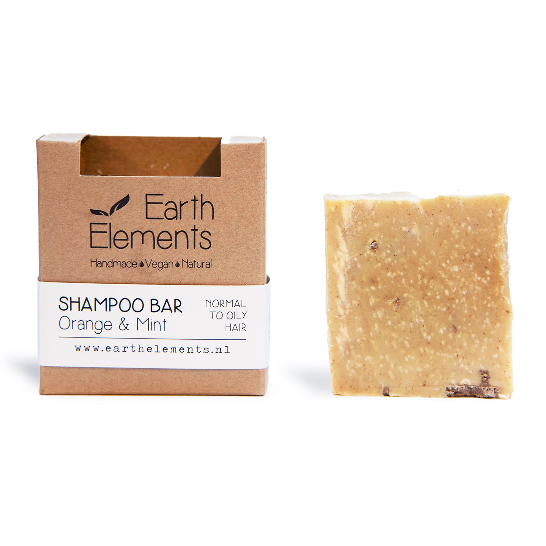 Shampoo Solido Naturale Arancia e Menta fatto a mano