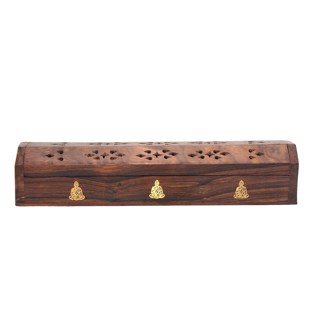 Buddha Wooden Incense Box