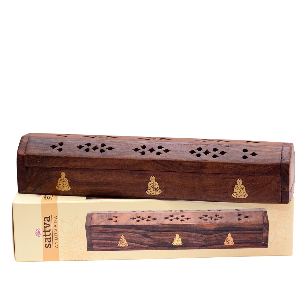 Buddha Wooden Incense Box
