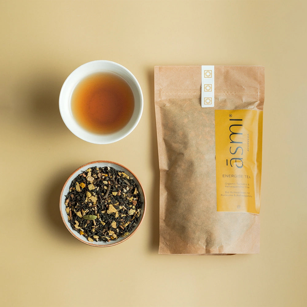 Chai Energizzante con Ashwagandha e Curcuma in Sacchetto di Carta Ecologica
