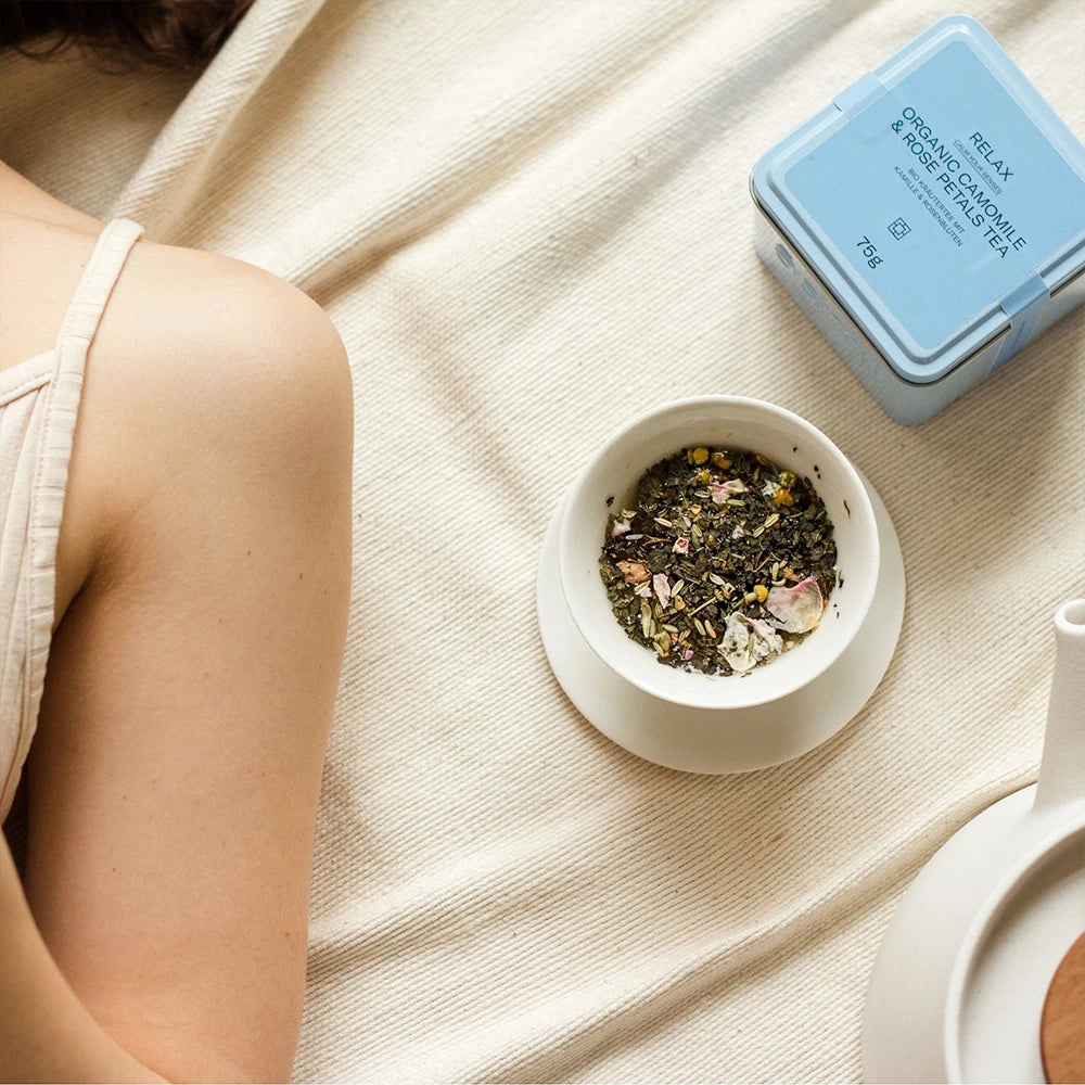 Tè Rilassante con Camomilla e Petali di Rosa