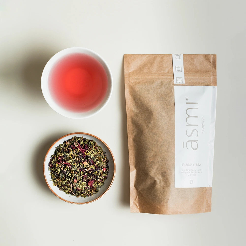 Purify Tea with Holy Basil and Moringa in Eco-Friendly Paper Bag