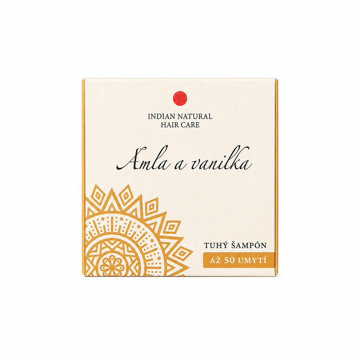 Embalagem do champô sólido de Amla e Baunilha