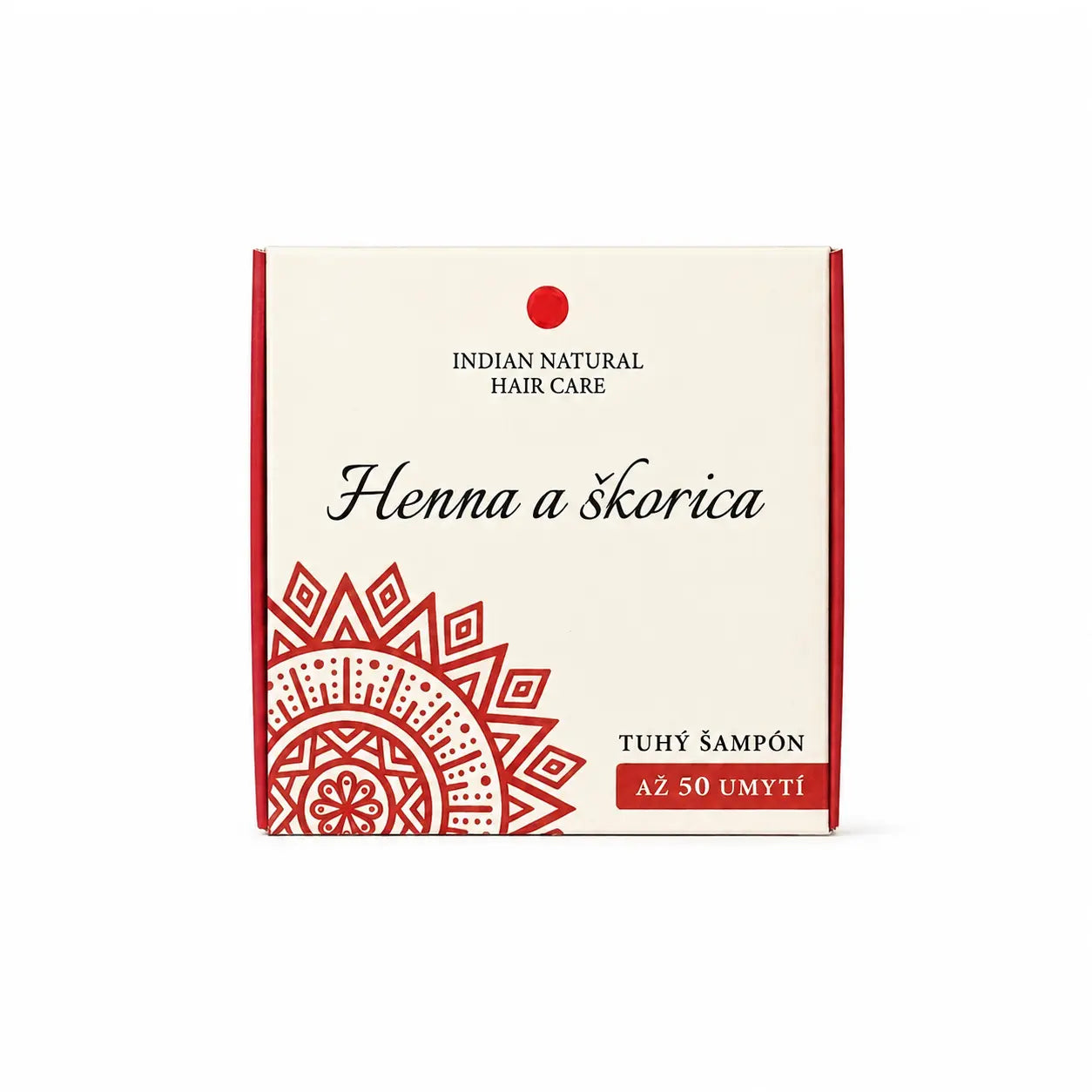 Embalagem do champô sólido de Henna e Canela