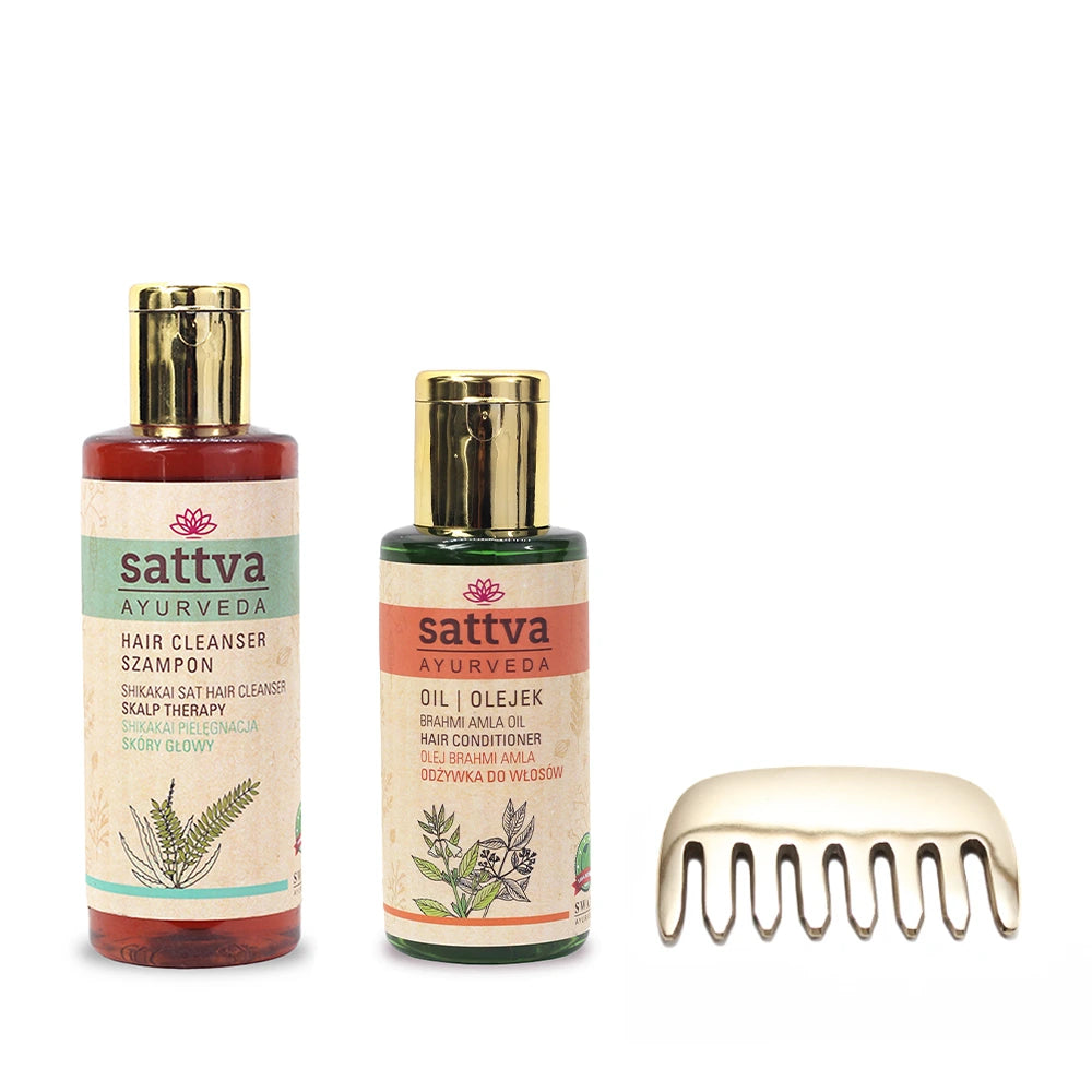 Estuche de Regalo Ayurvédico Para Cabello Fino y Dañado