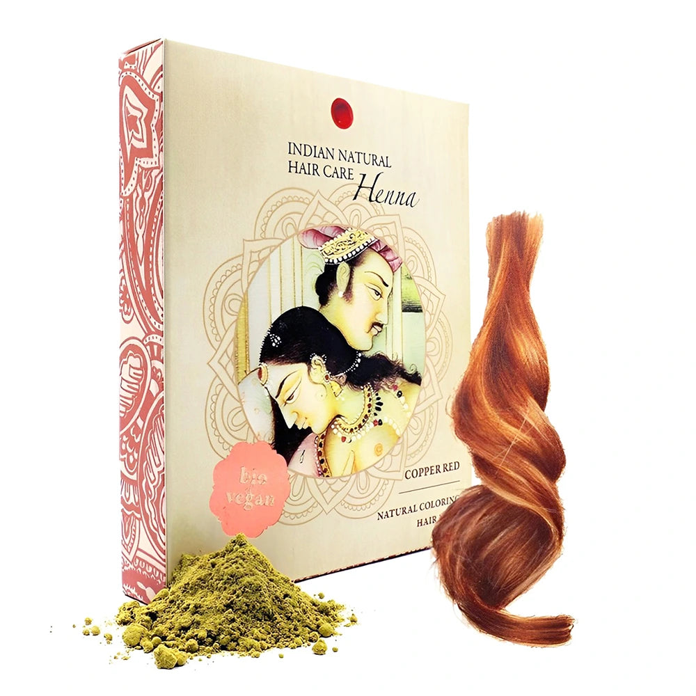 Henna Coloração Natural para Cabelo Ruivo Cobre