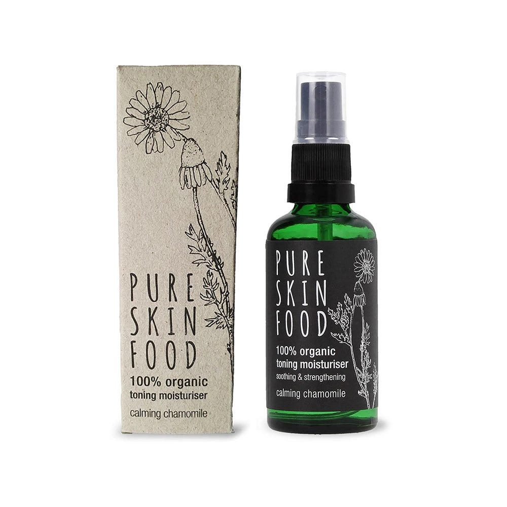 Tónico Hidratante Orgânico com Camomila Calmante – Hidratação Ayurvédica Natural para Todos os Tipos de Pele