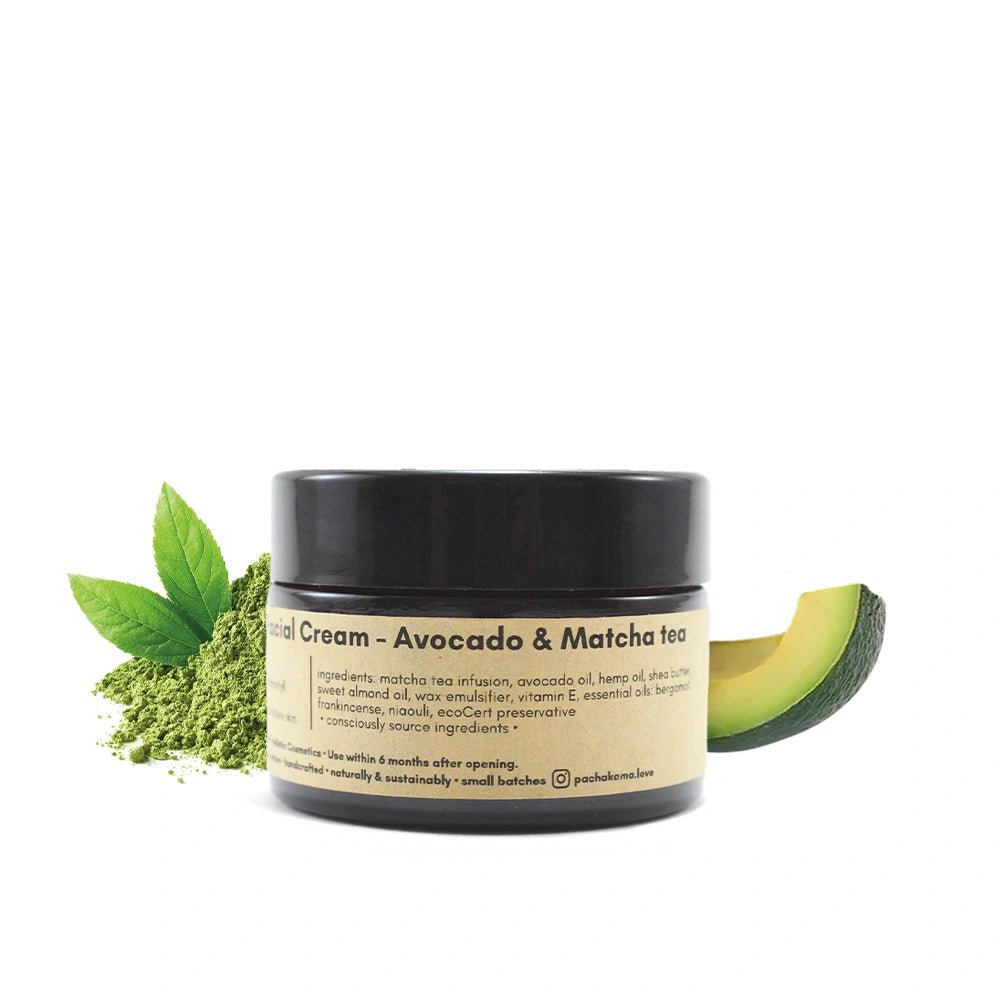 Crafted Facial Cream Avocado & Matcha Green Tea