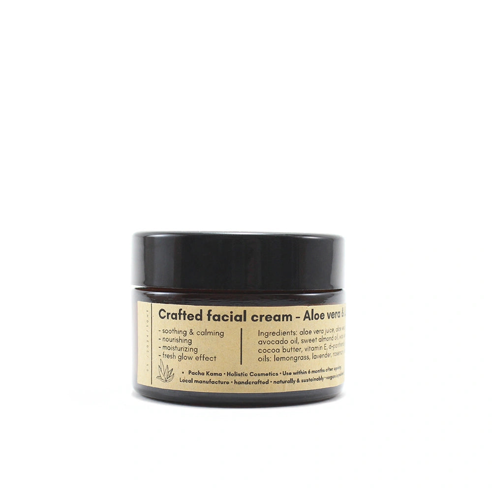 Crafted Facial Cream Aloe Vera & Lemongrass