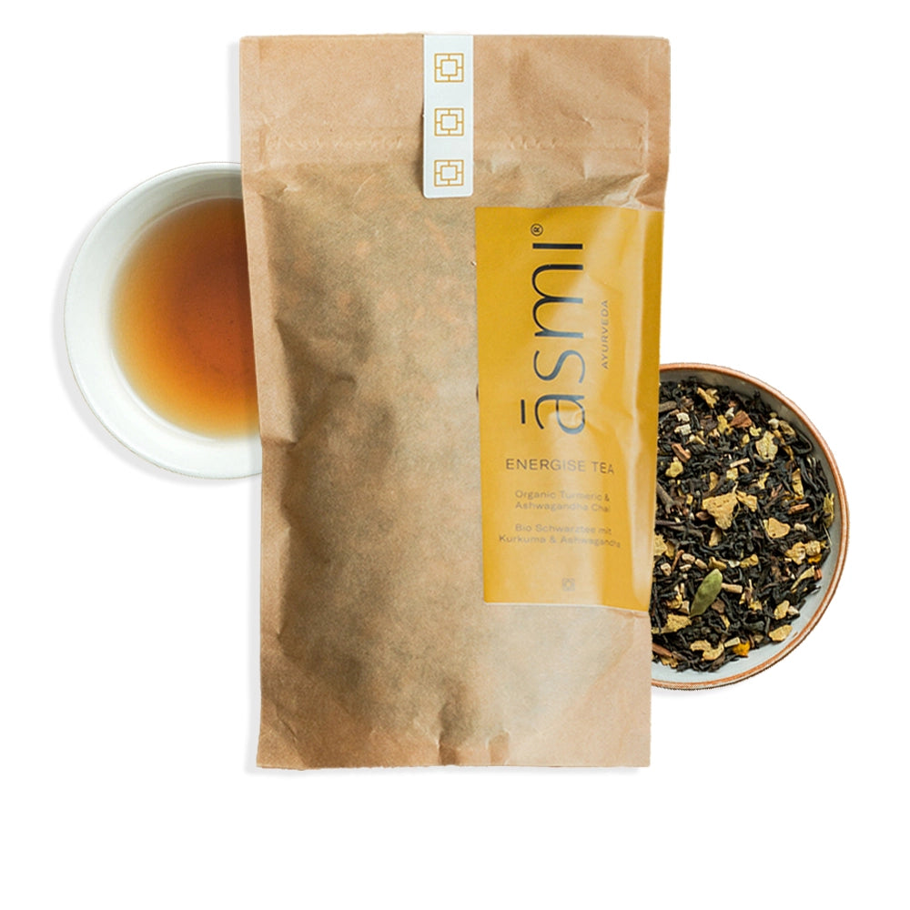 Chai Energizzante con Ashwagandha e Curcuma in Sacchetto di Carta Ecologica