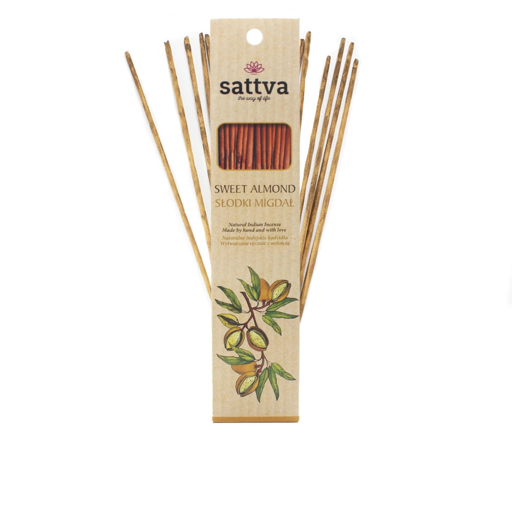 Paus de Incenso Naturais Artesanais de Amêndoas Doces
