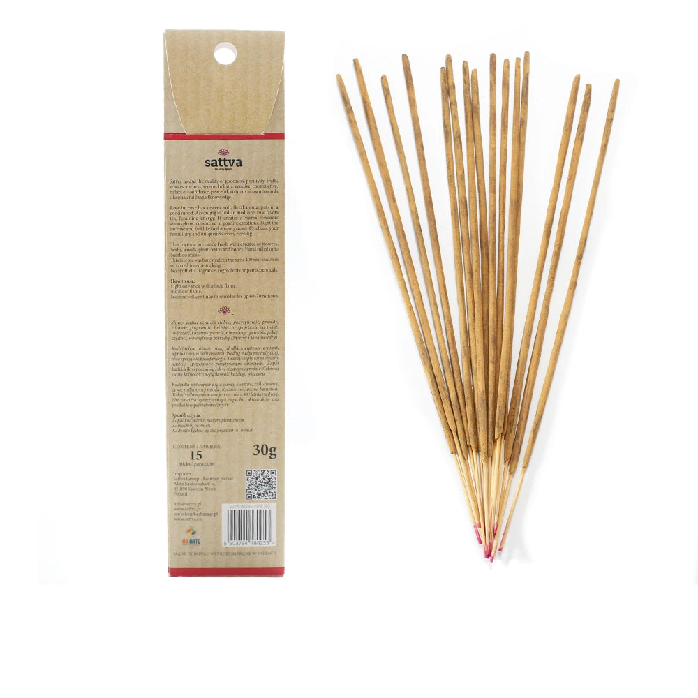 Bâtonnets d'Encens Naturels Rose faits à la main