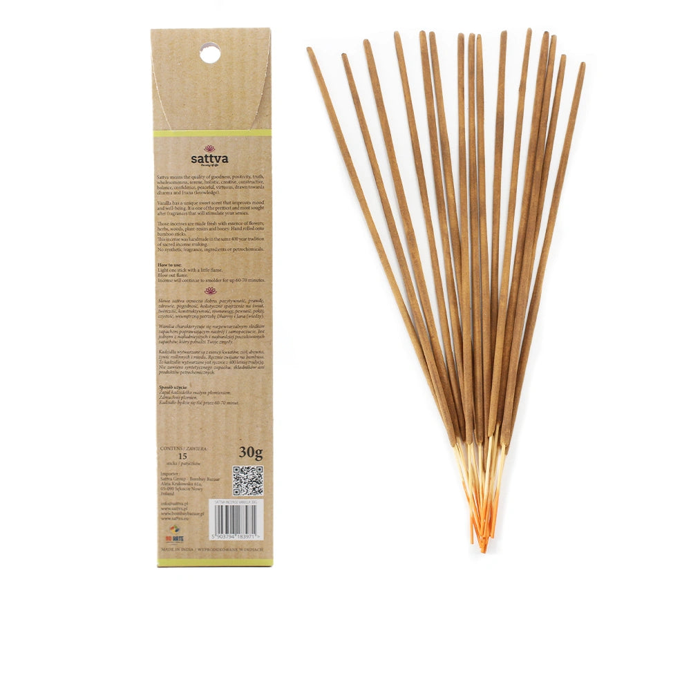 Paus de Incenso Naturais Artesanais de Baunilha