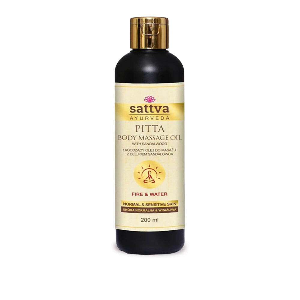 Ayurvedic Pitta Body Massage Oil with Sandalwood