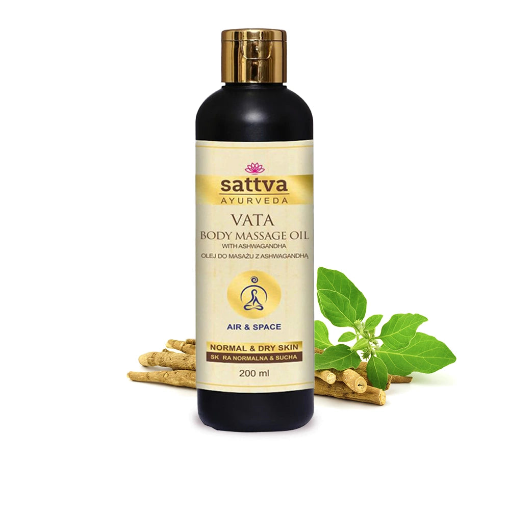 Olio da Massaggio Corporale Ayurvedico Vata con Ashwagandha