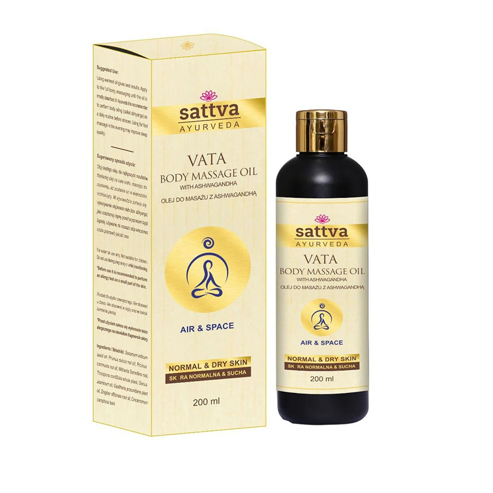Olio da Massaggio Corporale Ayurvedico Vata con Ashwagandha