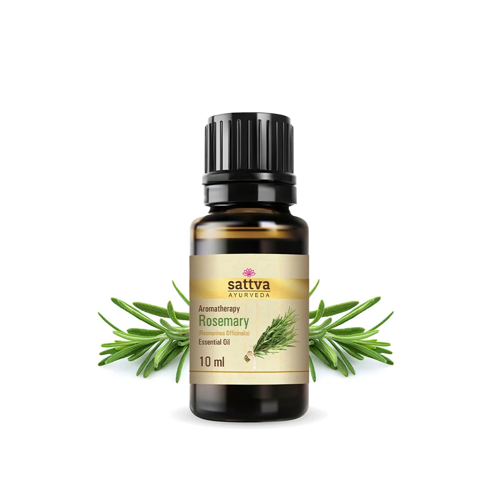 Óleo Essencial de Alecrim puro para aromaterapia, fortalecimento do couro cabeludo, cuidado do cabelo, memória e concentração.