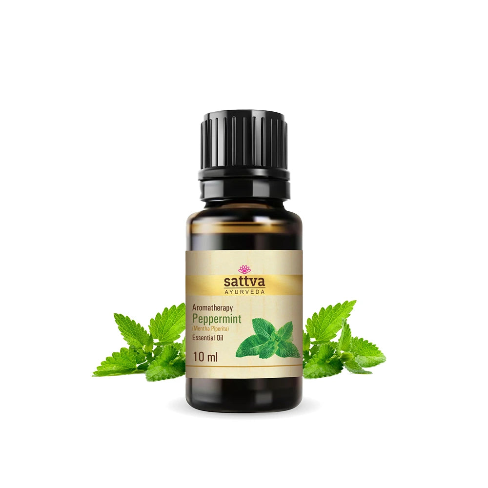 Óleo essencial de Mentha piperita 100% puro para aromaterapia, massagens, difusor e inalação, proporcionando uma sensação refrescante, clareza mental e bem-estar respiratório.