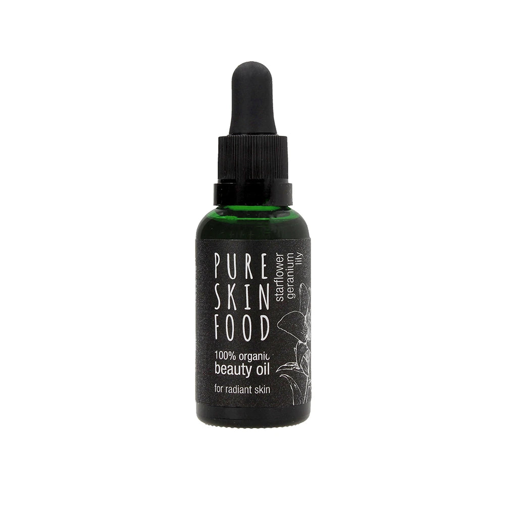 Organic Facial Oil for Radiant Skin with Lily & Geranium