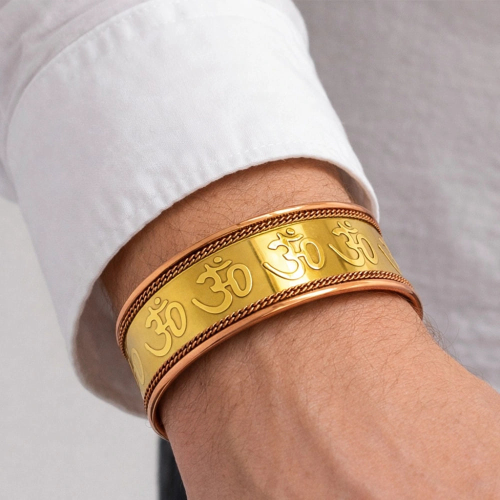 Bracelet en Cuivre et Laiton Ohm