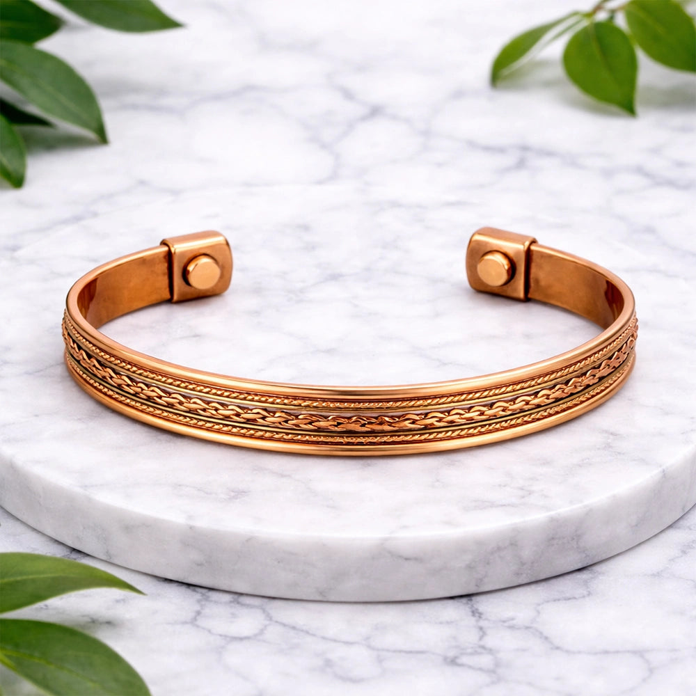 Pulseira de cobre magnética para bem-estar e relaxamento em Portugal