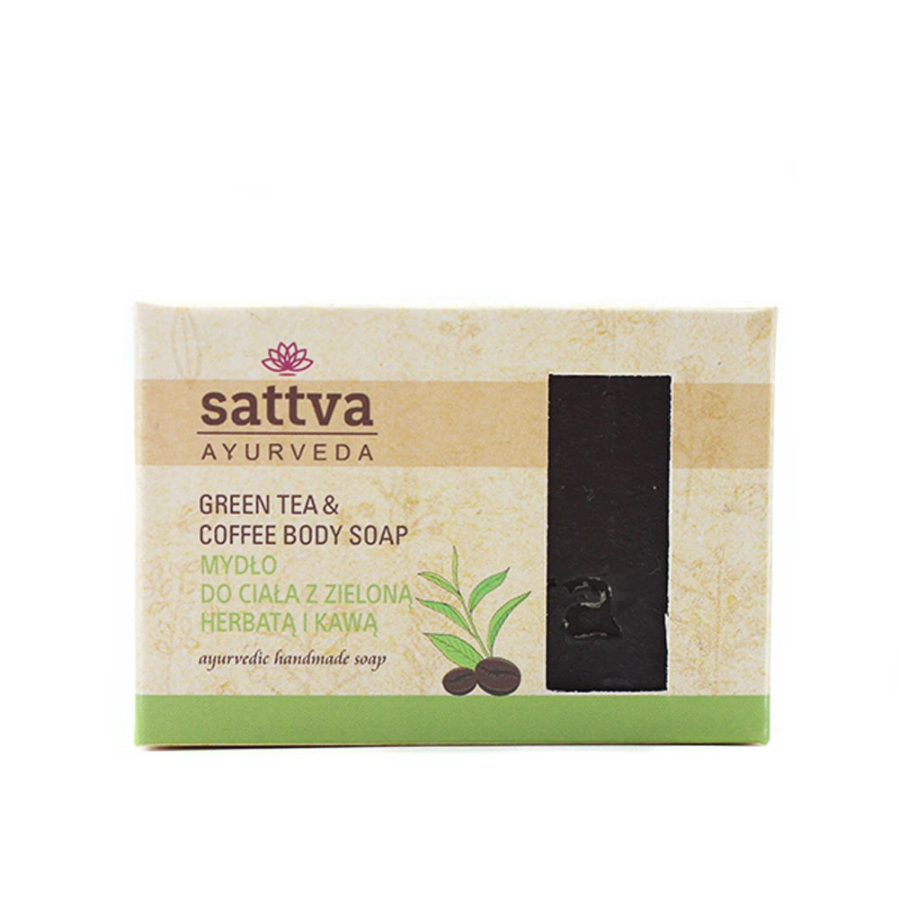 Natural Ayurvedic Green Tea and Coffee Soap