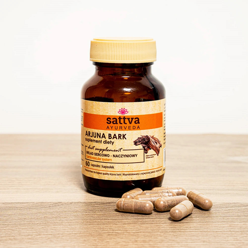 60 Cápsulas Arjuna Sattva Ayurveda como tónico natural para o coração