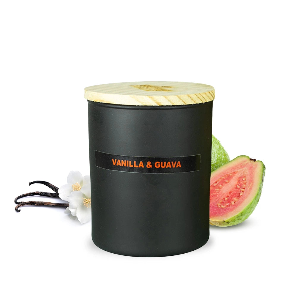 Soy Wax Candle with Vanilla & Guava