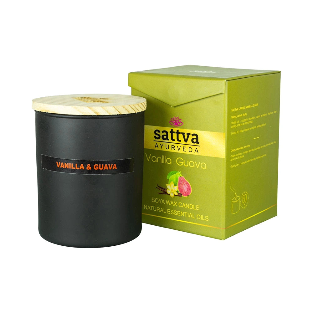 Soy Wax Candle with Vanilla & Guava