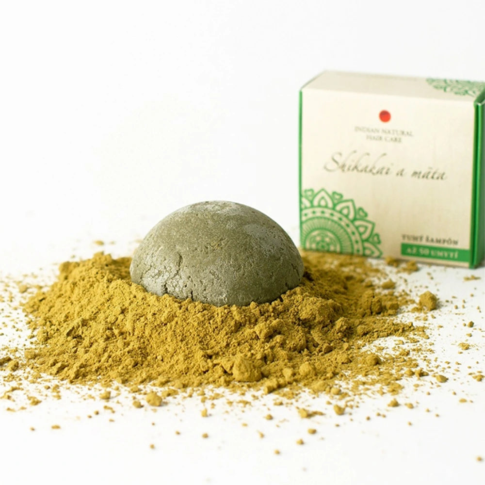 Champô Sólido Ayurvédico com Shikakai e Menta