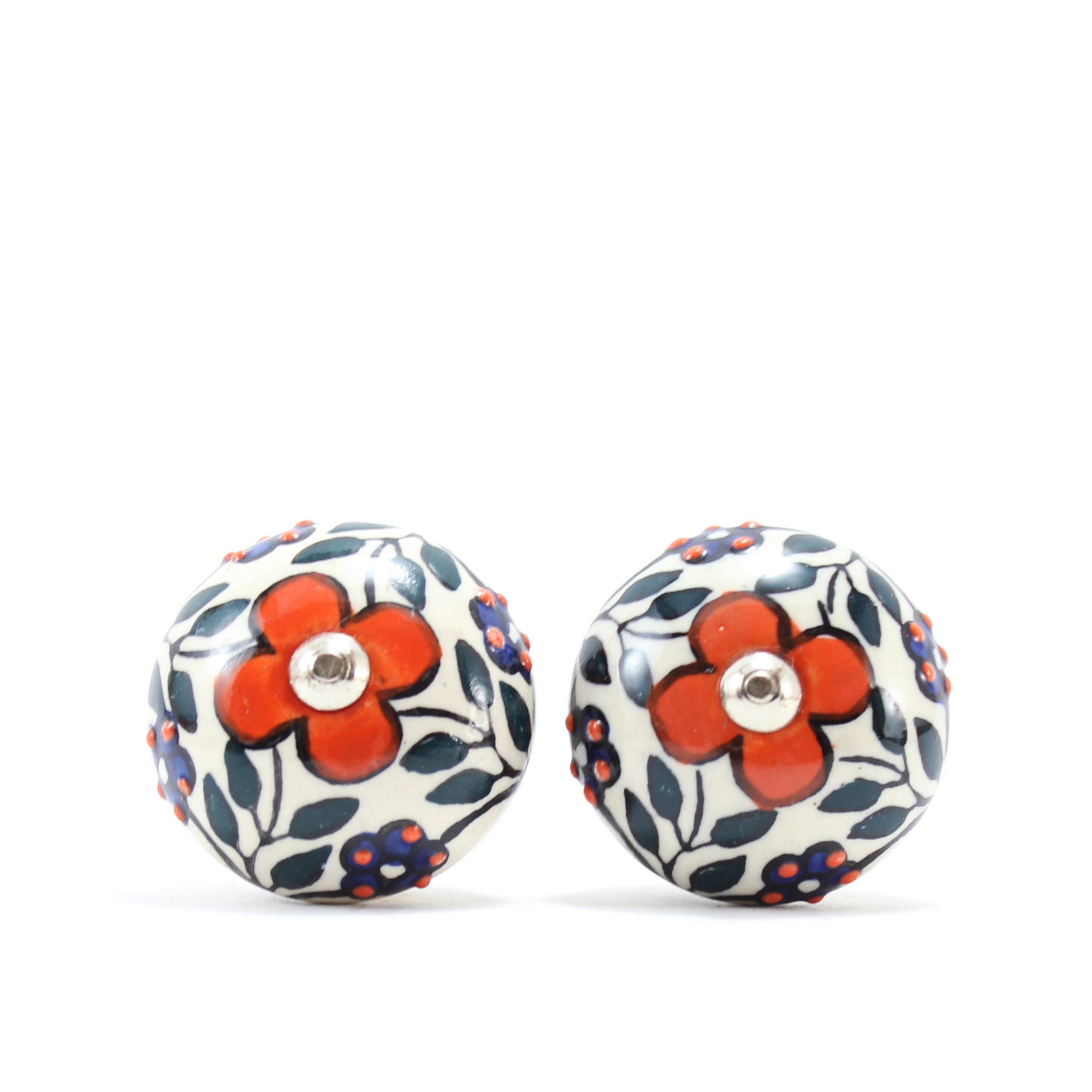 Hand Painted Ceramic Knobs XVII