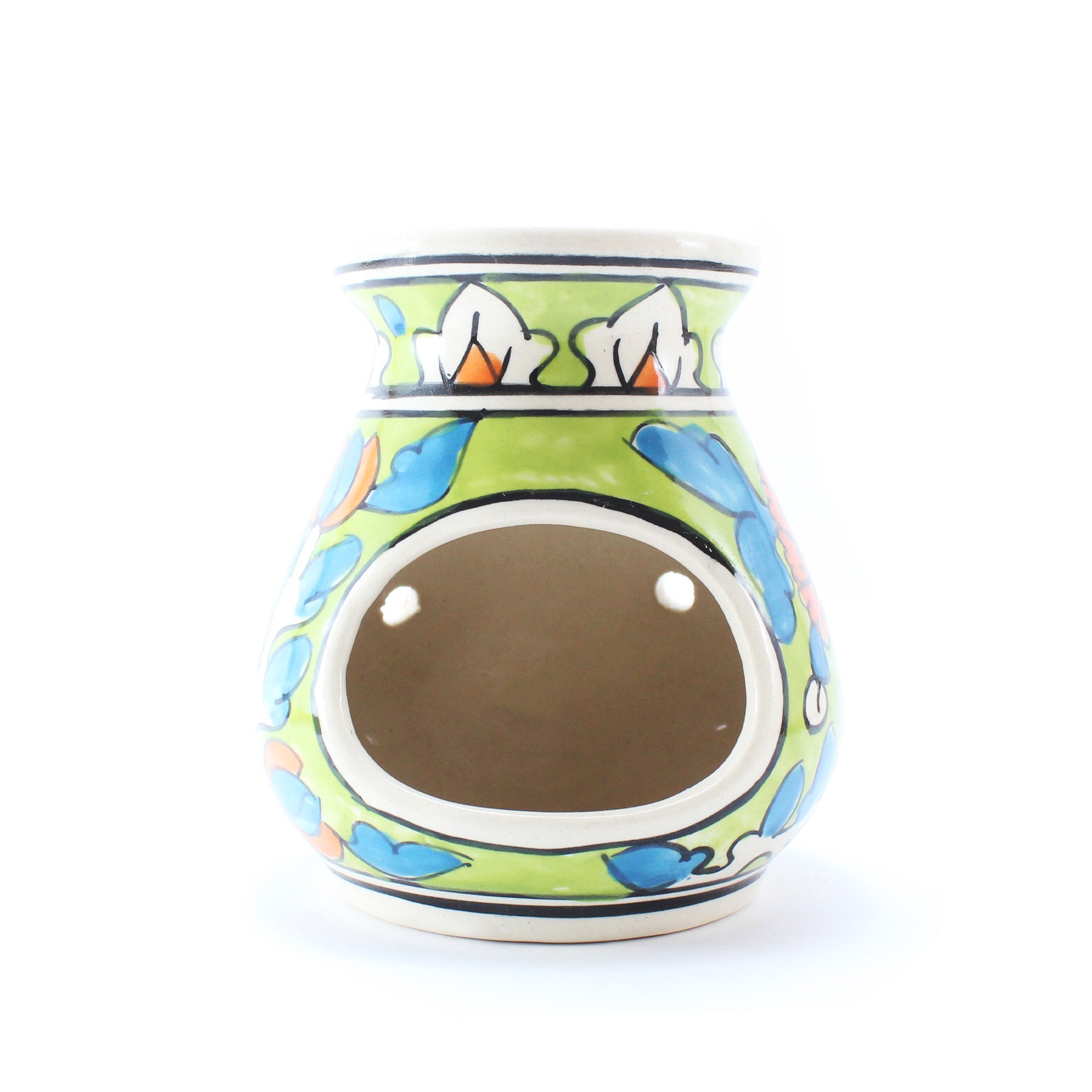 Green Ceramic Handmade Essential Oil Burner