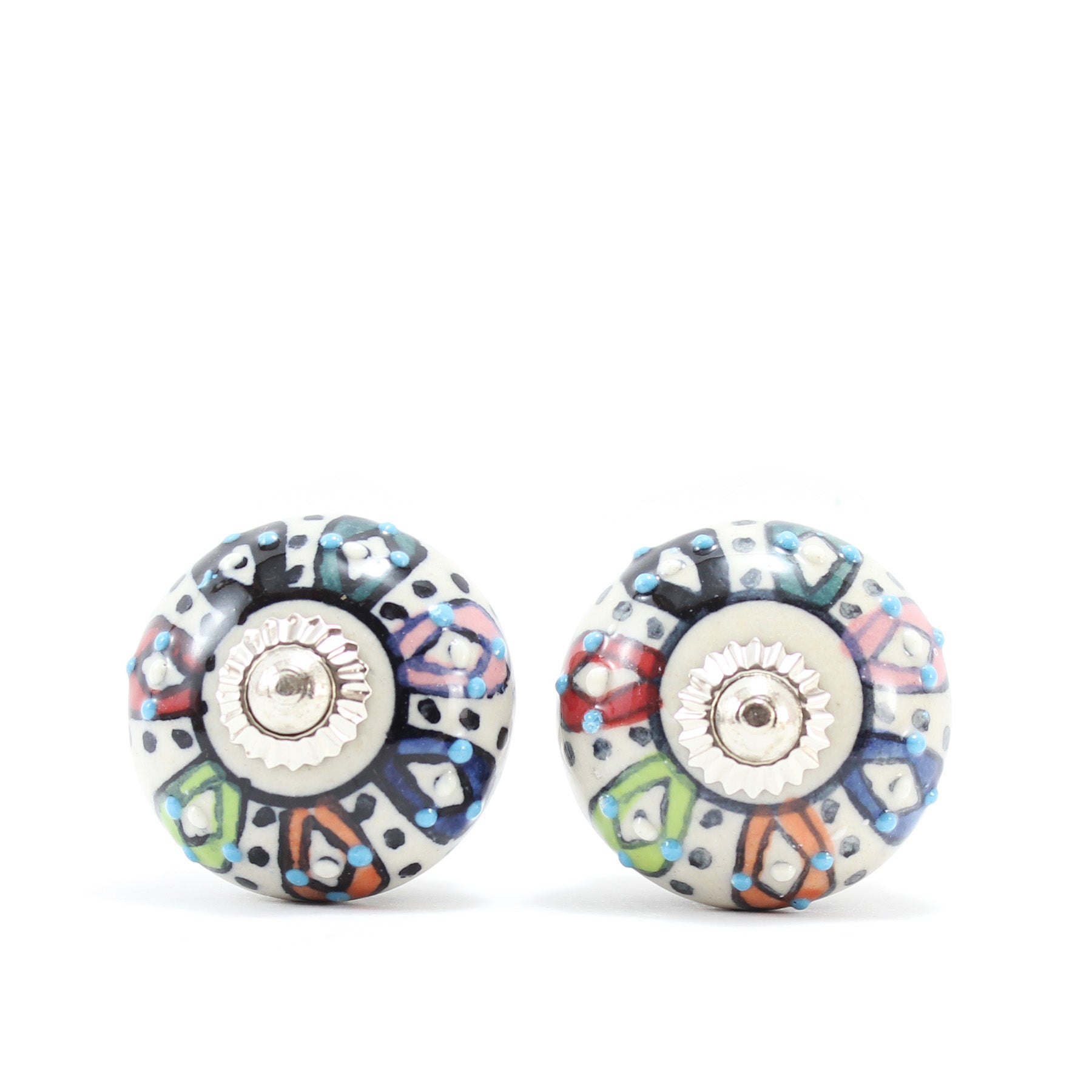 Hand Painted Ceramic Knobs XVI
