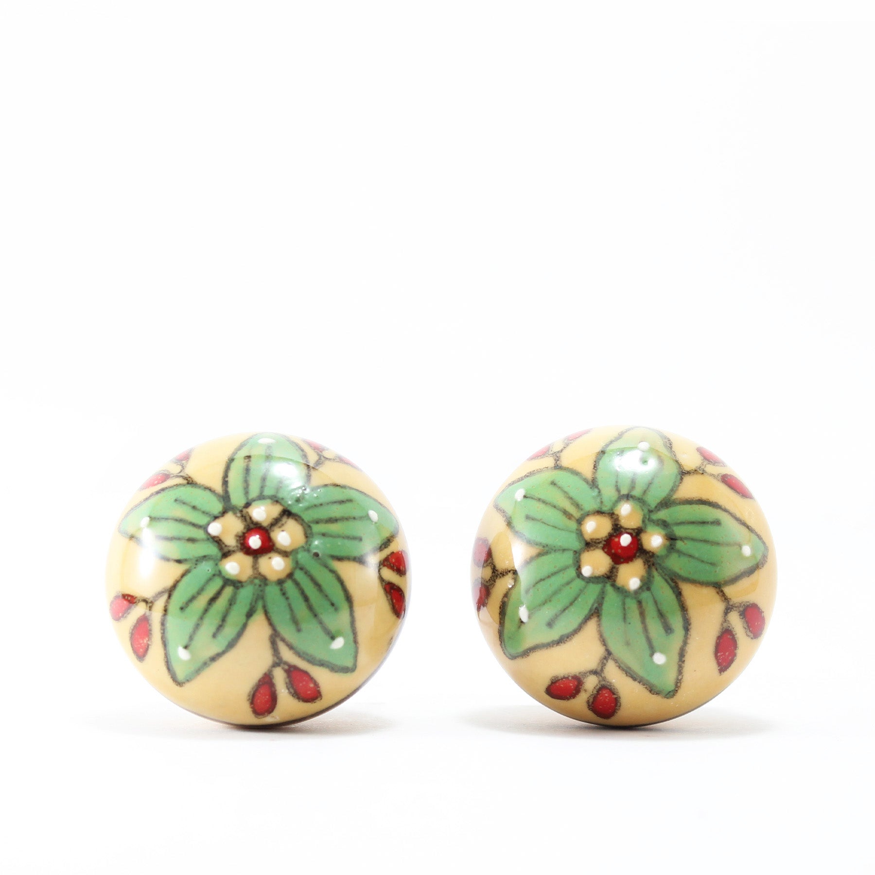 Hand Painted Ceramic Knobs II